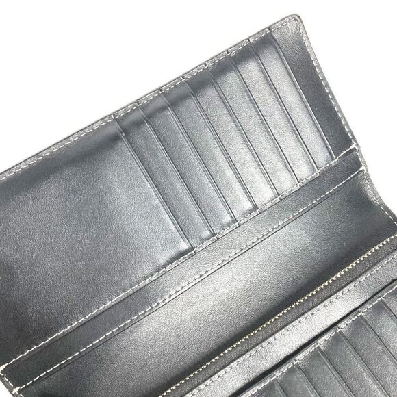 Auth BURBERRY 8052803 Long wallet giant check Bifold Long Wallet PVC Brown - Picture 3 of 12